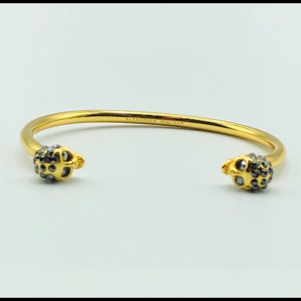 Authentic Alexander McQueen Twin Skull Bracelet
